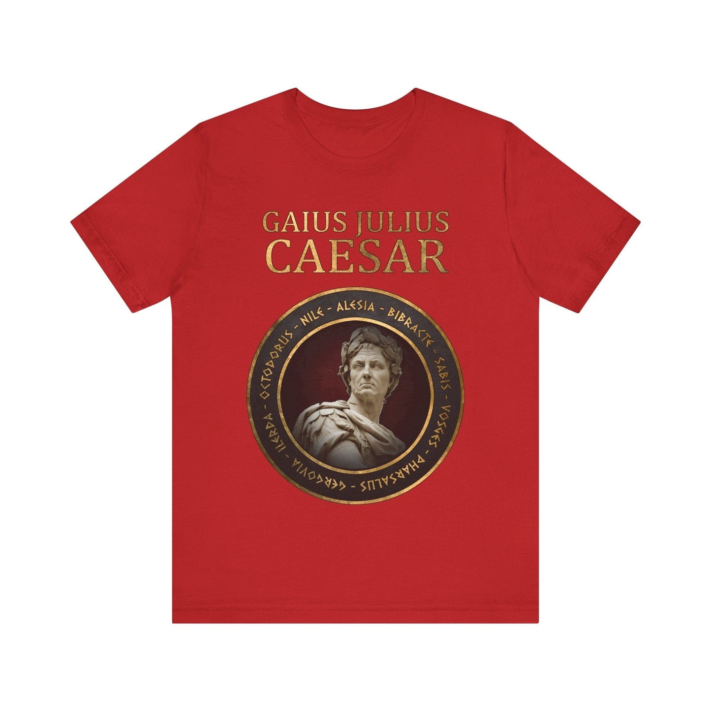 Red / S Gaius Julius Caesar - Famous Battles T-Shirt