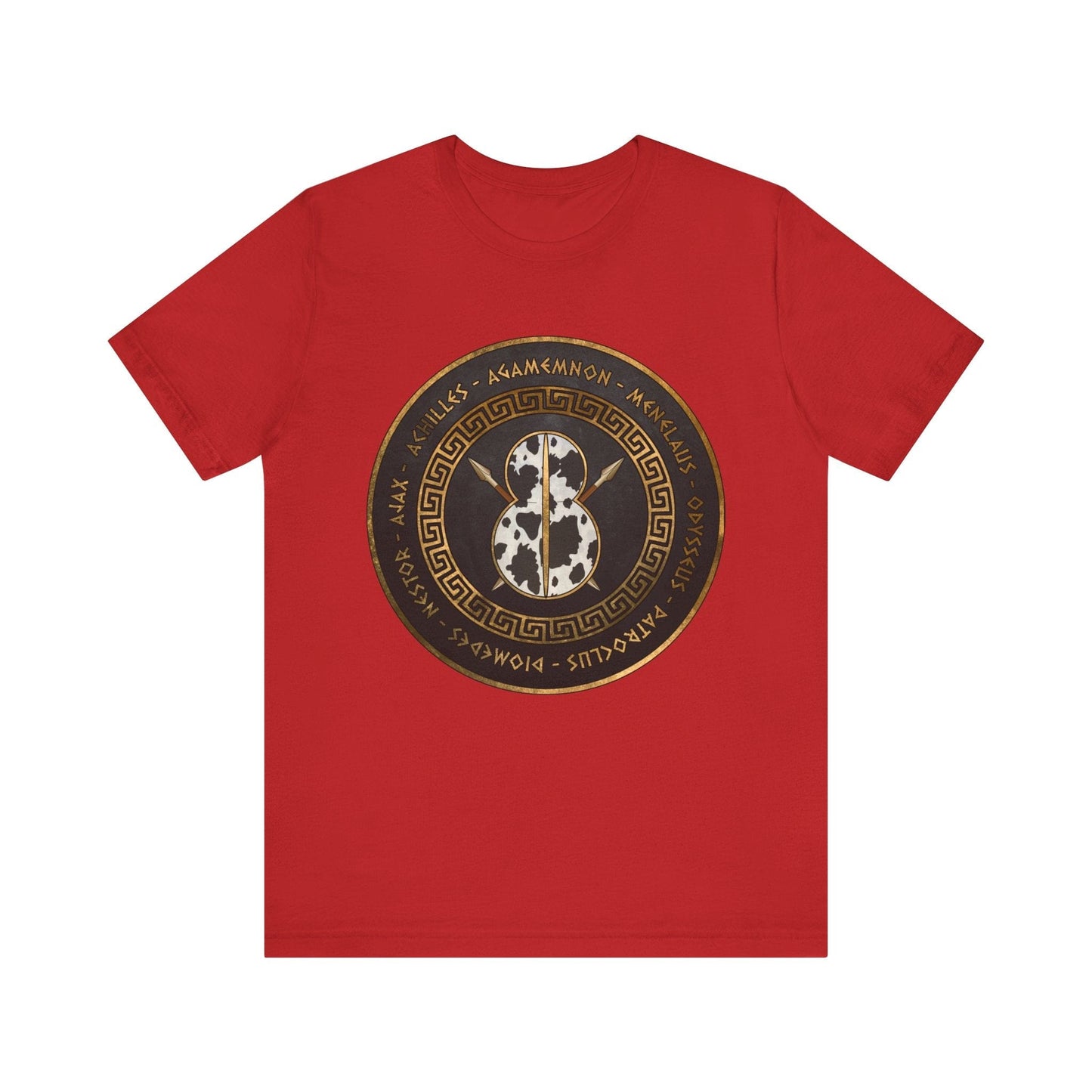 Red / S Greek Heroes of the Trojan War T-Shirt