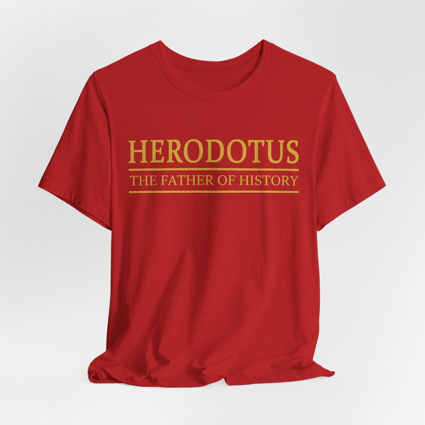 Red / S Herodotus Father of History T-Shirt