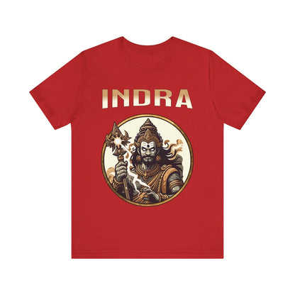 Red / S Indra - King of the Devas - Hinduism and Indo-European Mythology T-shirt