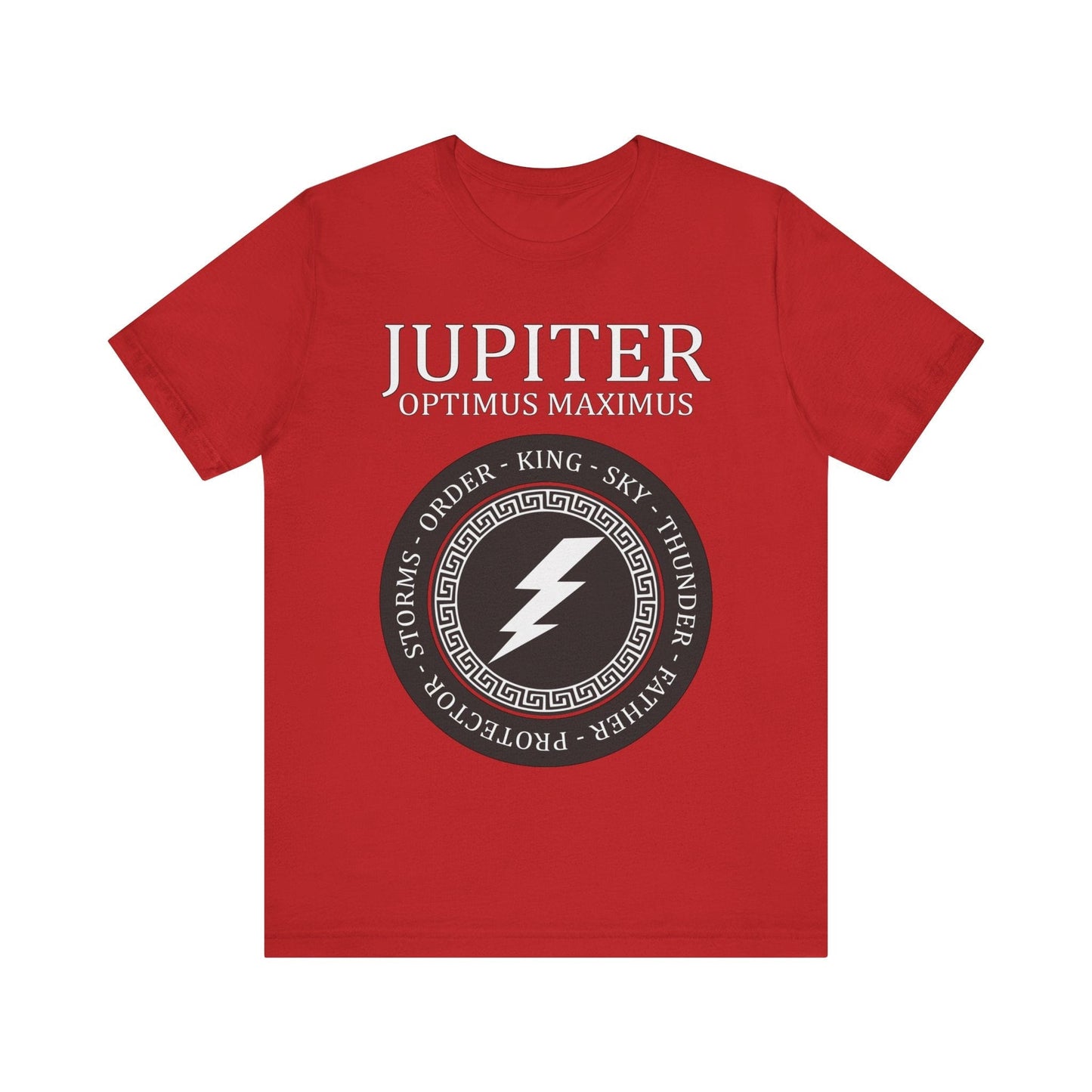 Red / S Jupiter Optimus Maximus - Ancient Roman God T-Shirt