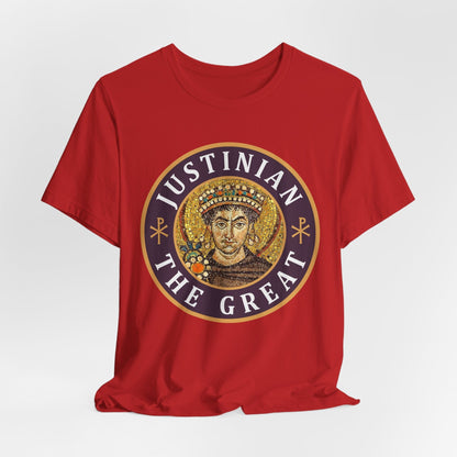 Red / S Justinian the Great Byzantine Emperor T-Shirt