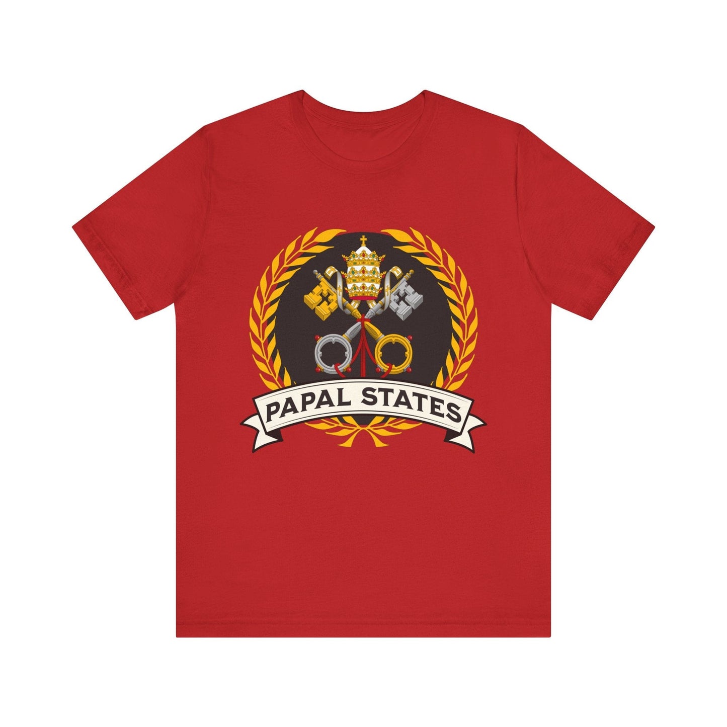 Red / S Papal States Heraldry - Papacy Coat of Arms T-Shirt