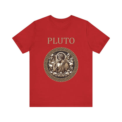 Red / S Pluto Roman God of the Dead and Underworld T-Shirt