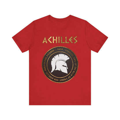 Red / S Rage of Achilles - Homer the Iliad T-Shirt