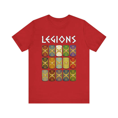 Red / S Roman Legions Shields T-Shirt