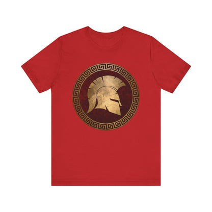 Red / S Spartan Helmet T-Shirt