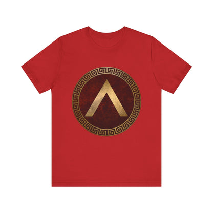 Red / S Spartan Shield Lambda T-Shirt