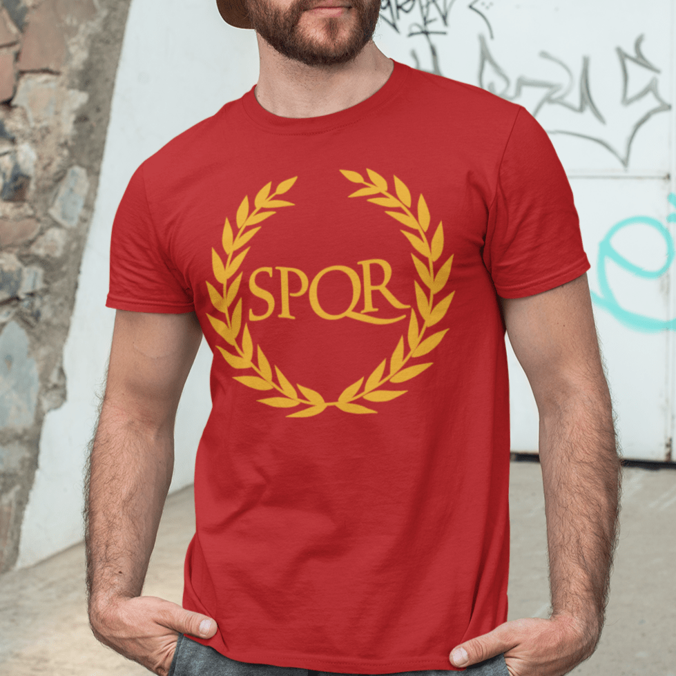 Red / S SPQR Ancient Rome T-Shirt