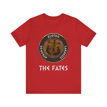 Red / S The Fates - The Moirai - Ancient Greek Goddesses T-Shirt
