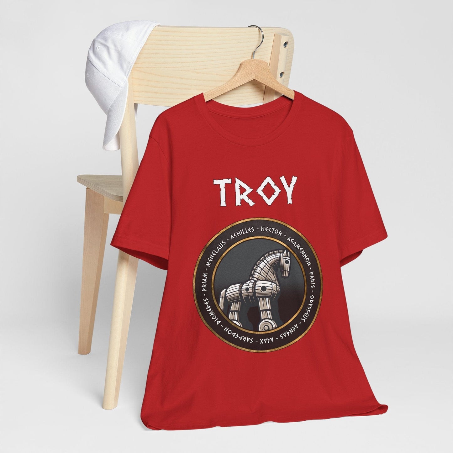 Red / S Trojan Horse - Heroes of the Trojan War - Troy T-Shirt