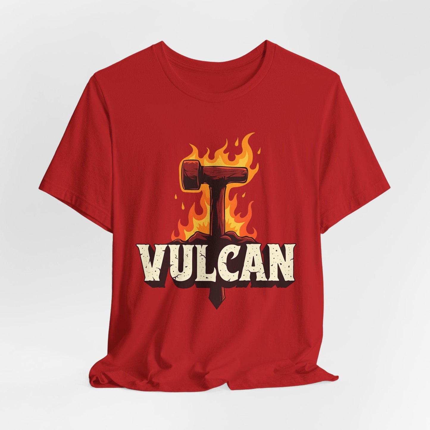 Red / S Vulcan Roman God T-Shirt