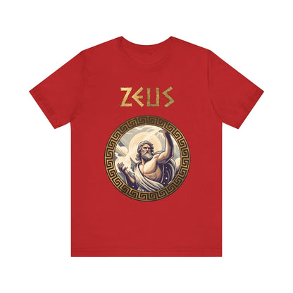 Red / S Zeus King of the Greek Gods T-Shirt