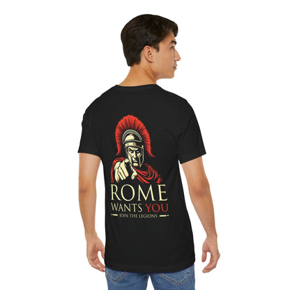 ROME WANTS YOU - Join the Roman Legions Double Sided T-Shirt