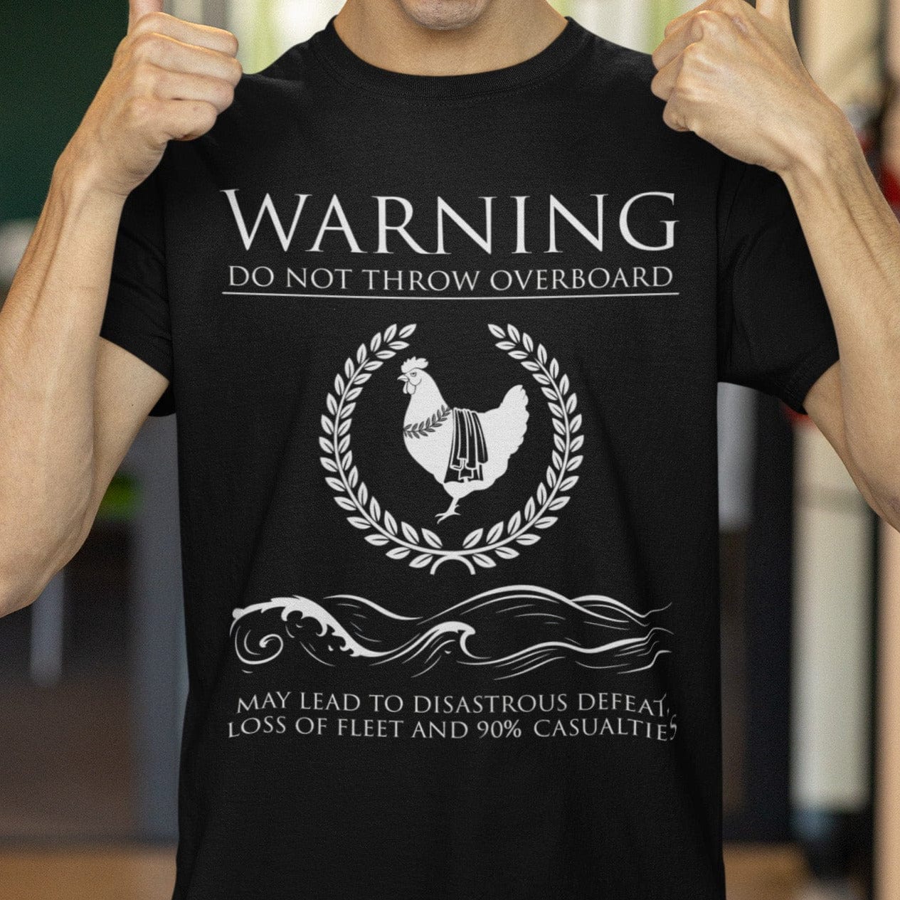 Sacred Chicken - Battle of Drepana 1st Punic War - Funny Roman History T-Shirt