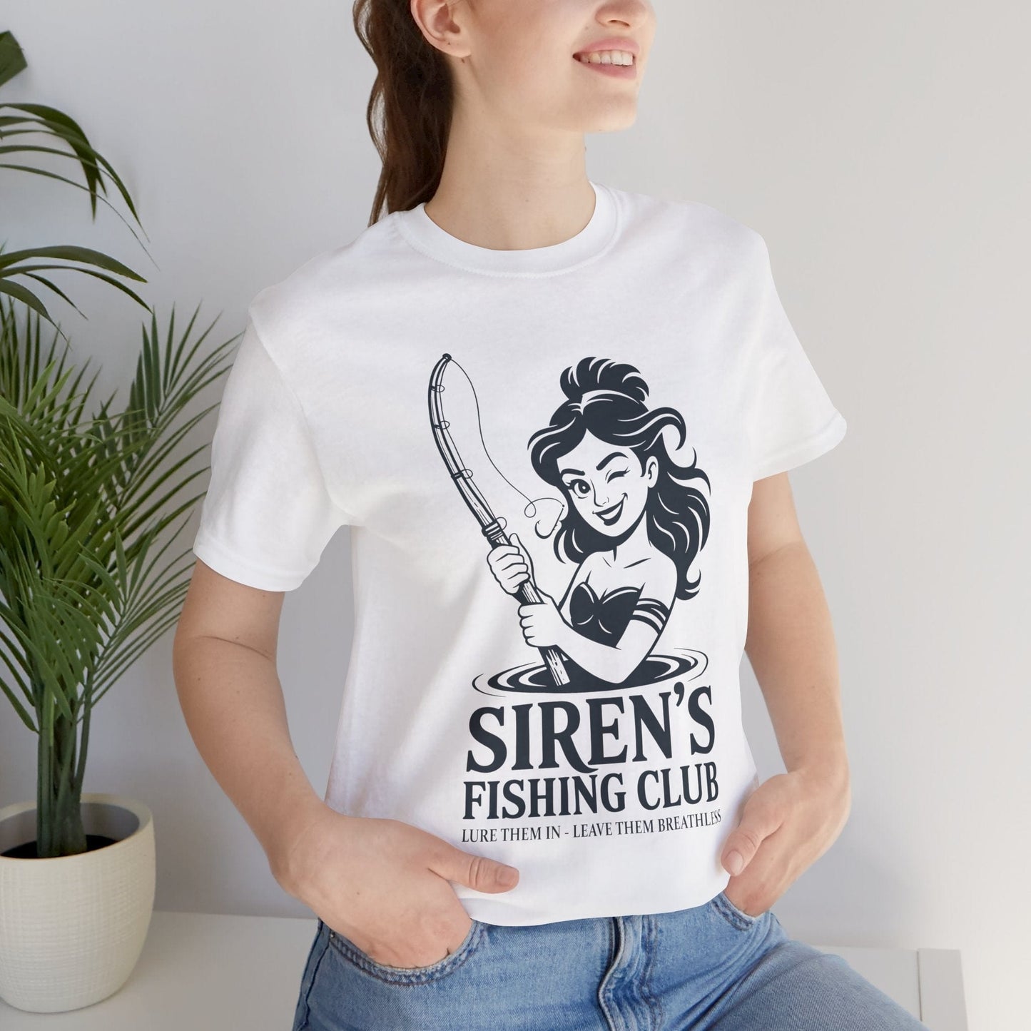 Siren's Fishing Club - Funny Greek Mythology T-Shirt