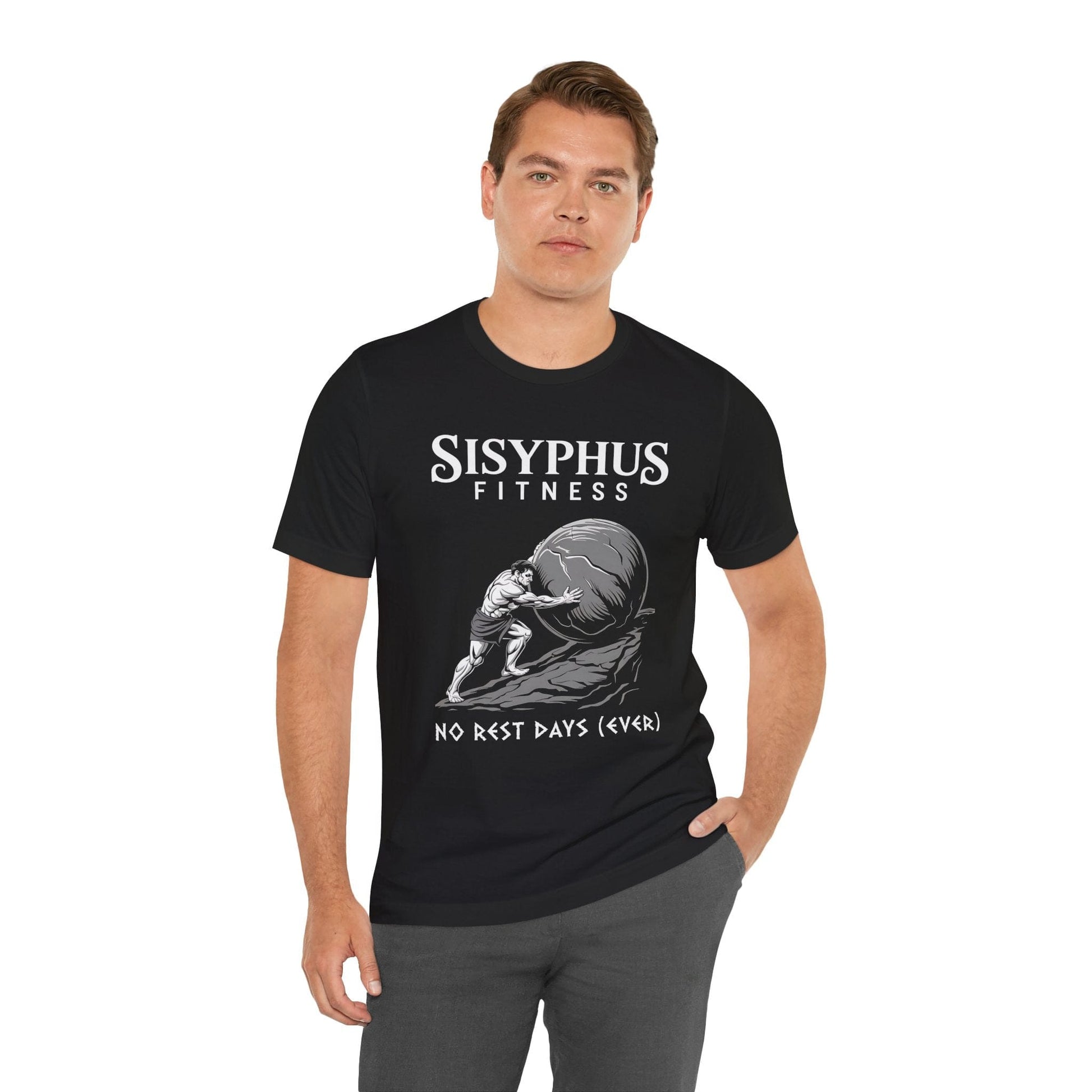 Sisyphus Fitness Funny Greek Mythology T-Shirt