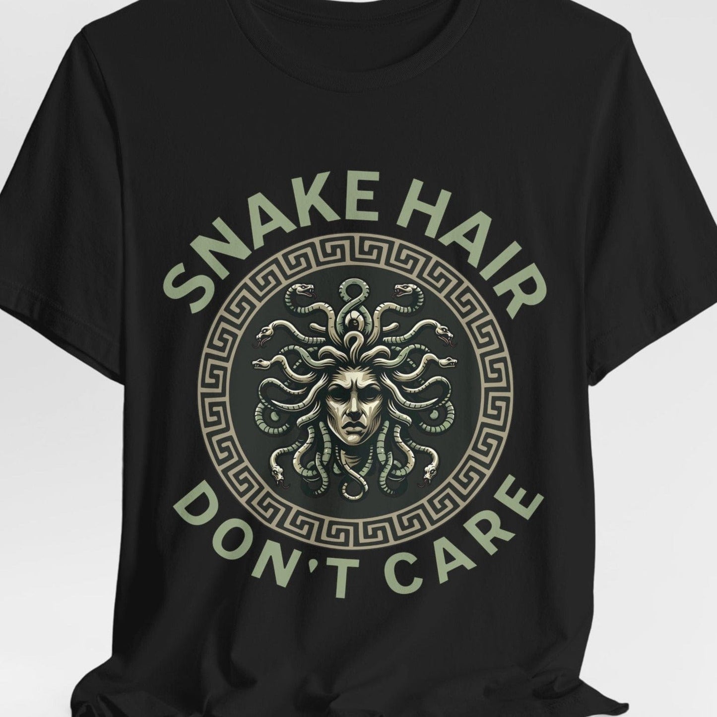 Snake Hair Don't Care Medusa T-Shirt