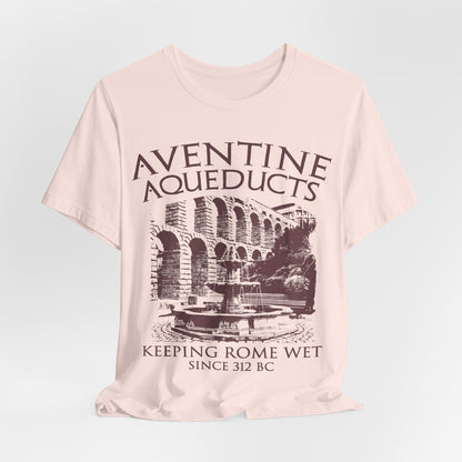 Soft Pink / S Aventine Aqueducts - Funny Ancient Roman History T-Shirt