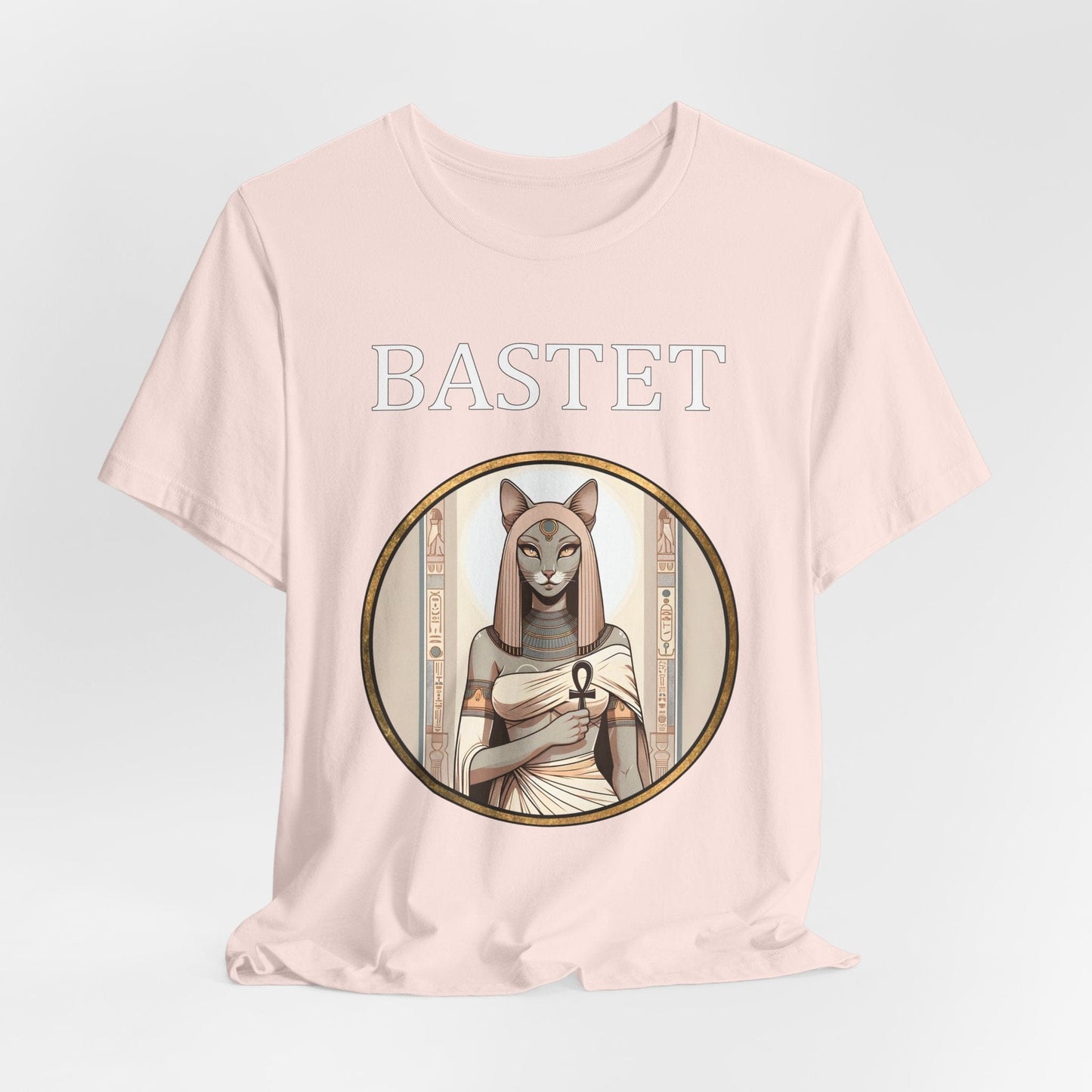 Soft Pink / S Bastet Egyptian Goddess T-Shirt