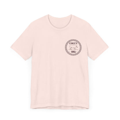 Soft Pink / S Circe's BBQ - Funny Greek Mythology Double Sided T-Shirt
