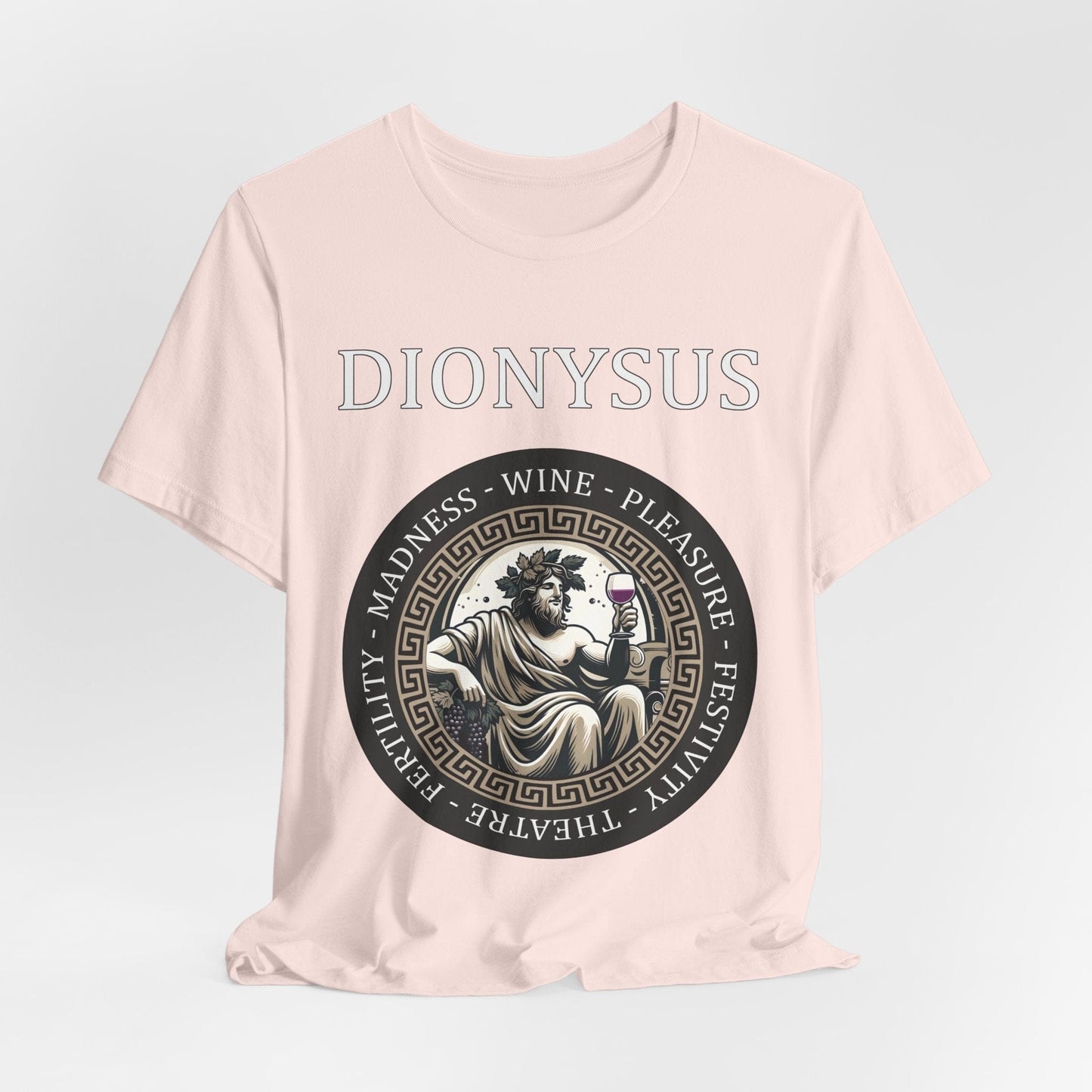 Soft Pink / S Dionysus Greek God T-Shirt