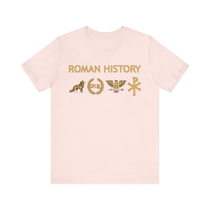 Soft Pink / S Roman History - From Kingdom to Empire - Ancient Rome T-shirt