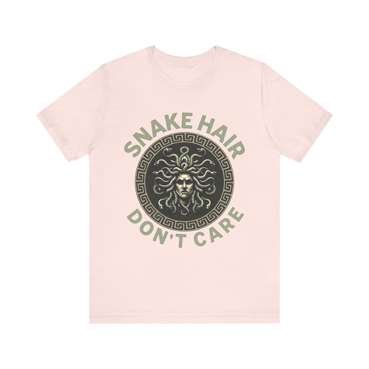 Soft Pink / S Snake Hair Don't Care Medusa T-Shirt