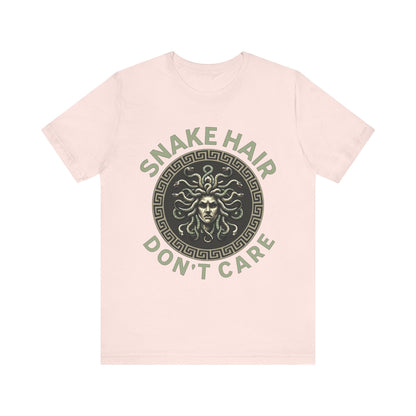 Soft Pink / S Snake Hair Don't Care Medusa T-Shirt