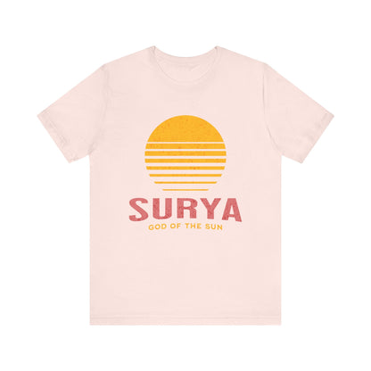 Soft Pink / S Surya God of the Sun - Hindu Mythology and Hinduism T-shirt