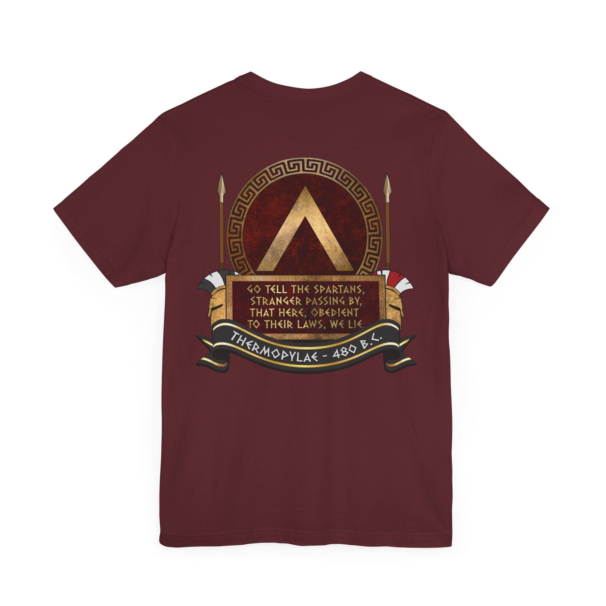 Sparta Thermopylae Epitaph - Double Sided T-Shirt