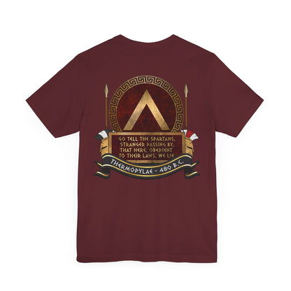 Sparta Thermopylae Epitaph - Double Sided T-Shirt