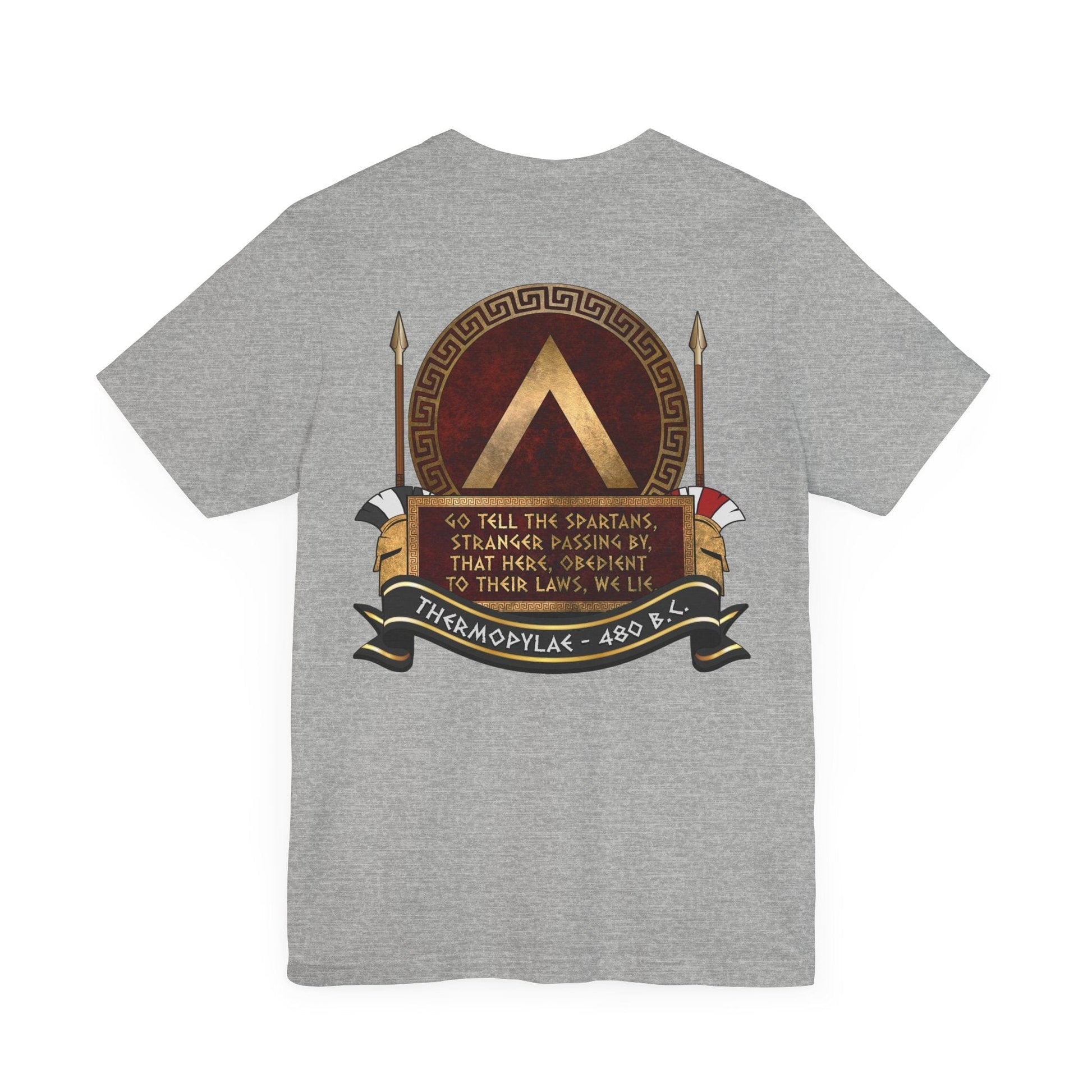 Sparta Thermopylae Epitaph - Double Sided T-Shirt