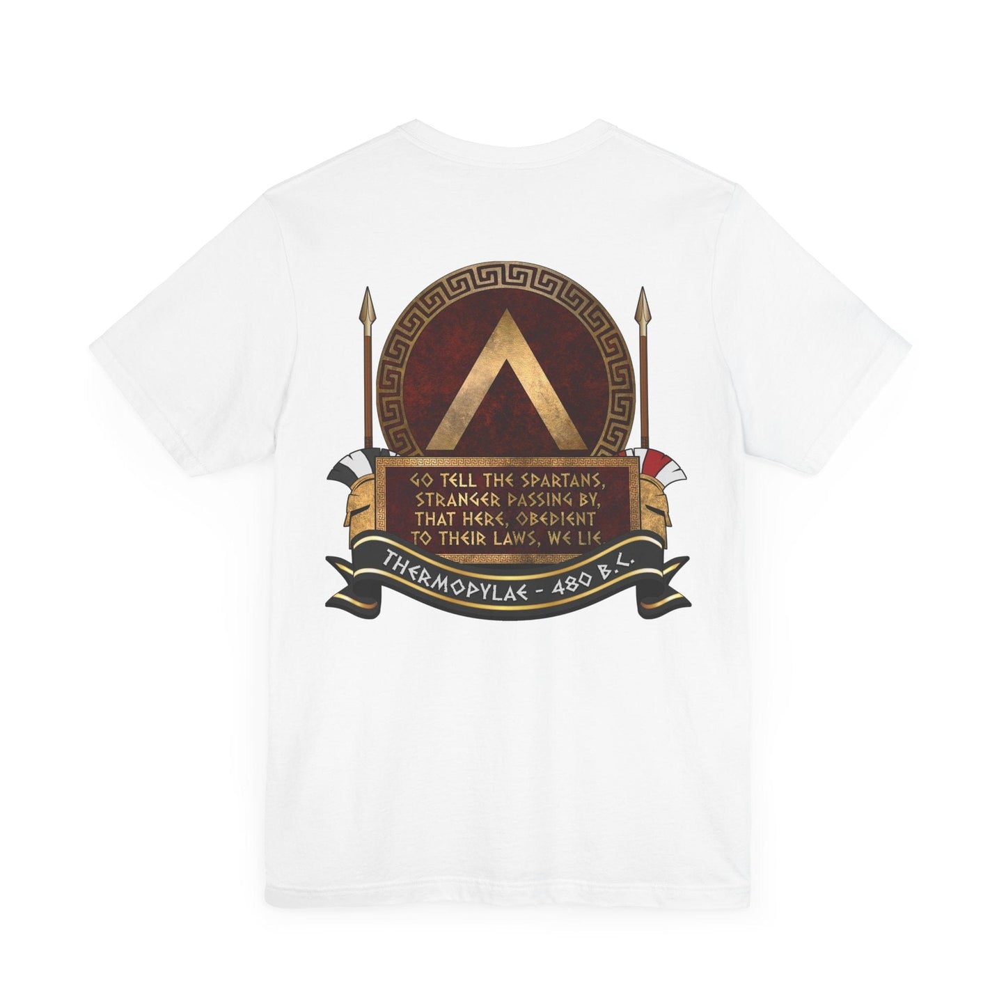 Sparta Thermopylae Epitaph - Double Sided T-Shirt