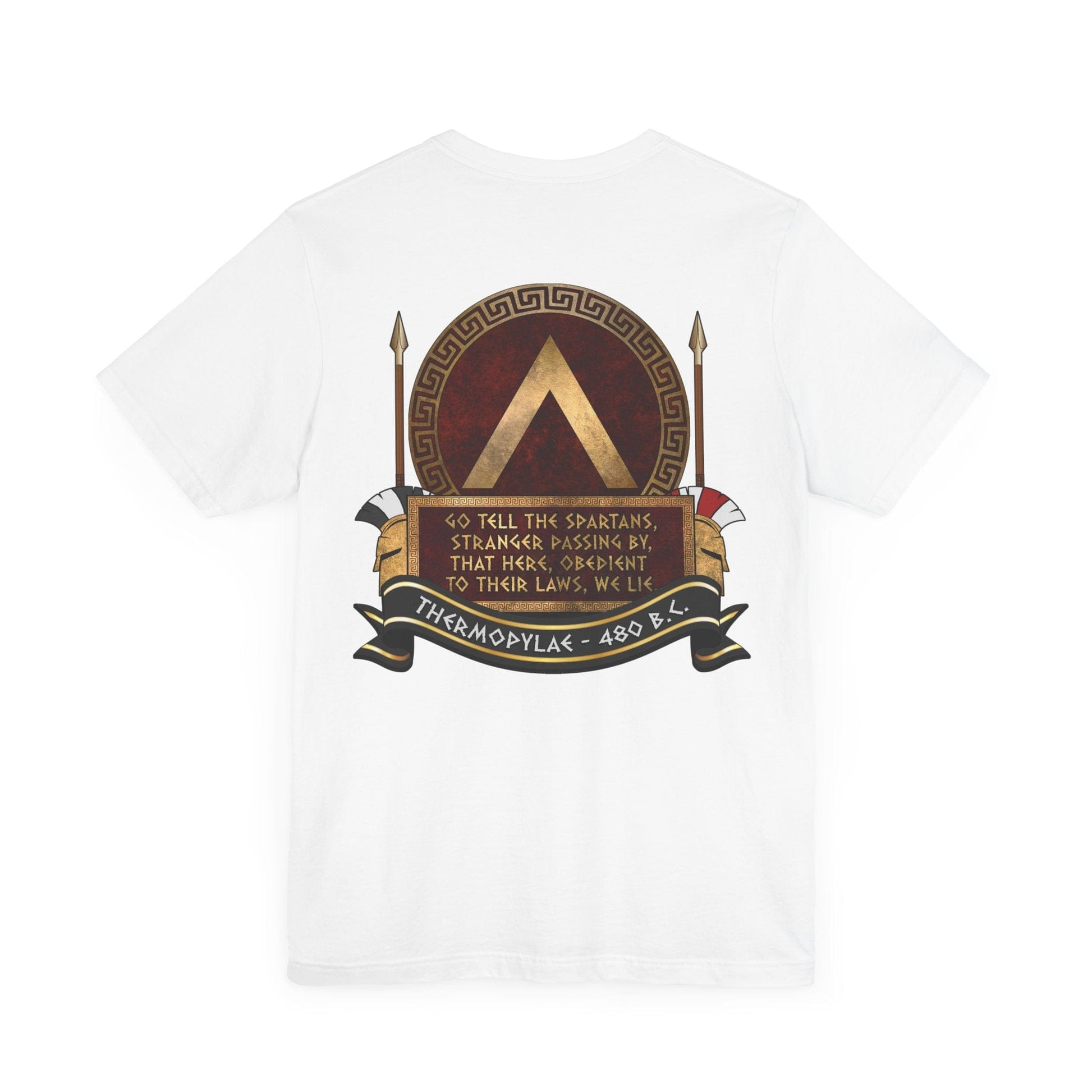 Sparta Thermopylae Epitaph - Double Sided T-Shirt