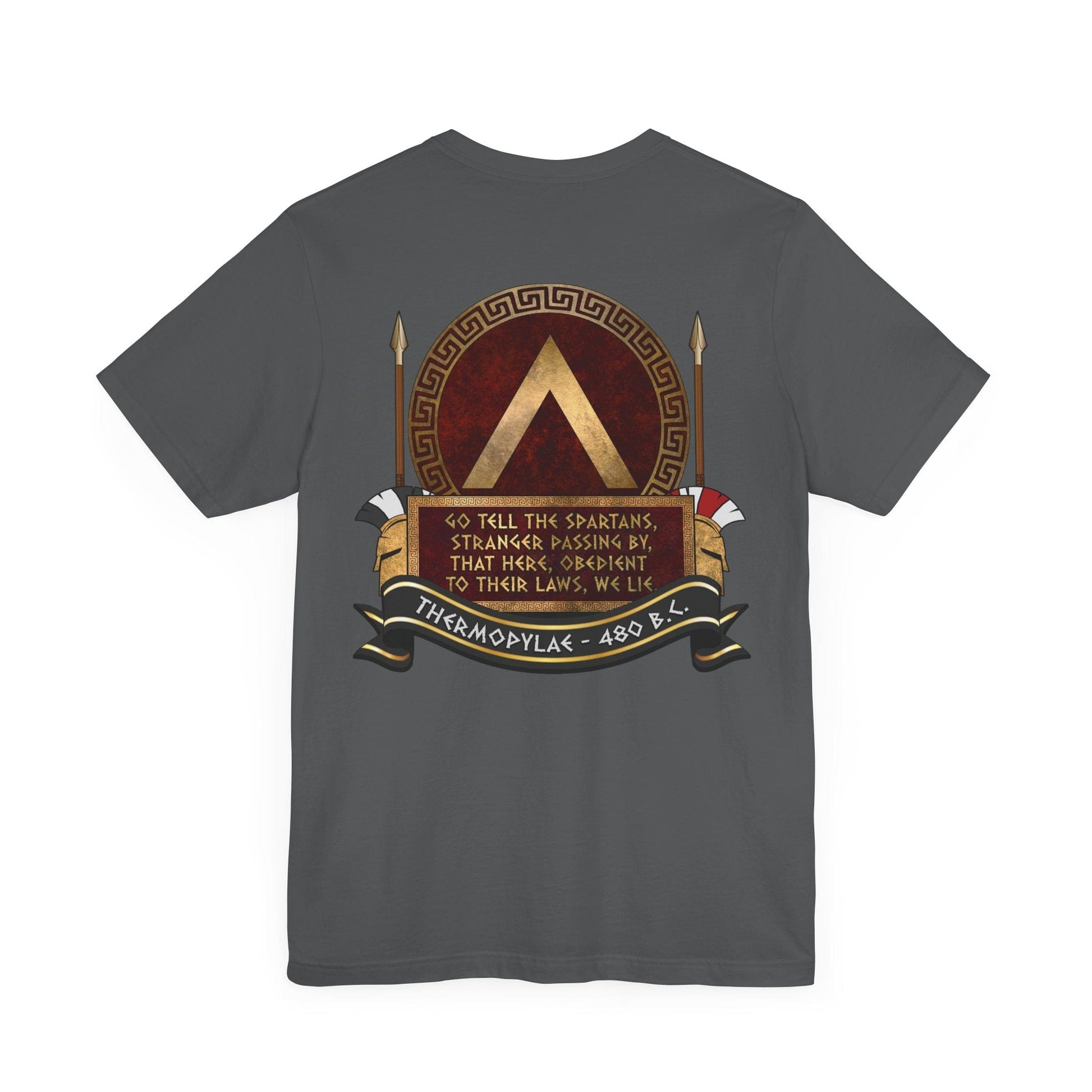 Sparta Thermopylae Epitaph - Double Sided T-Shirt