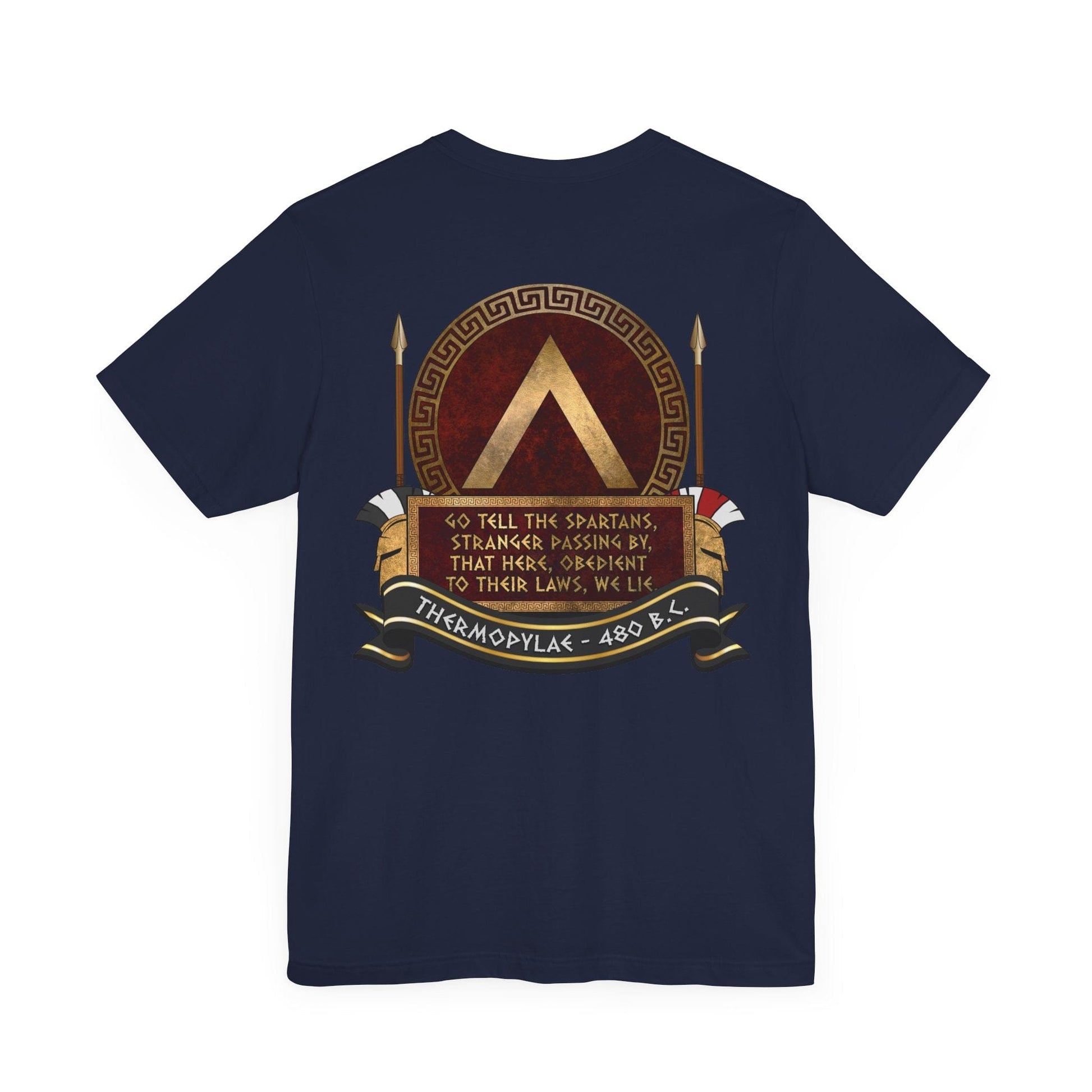 Sparta Thermopylae Epitaph - Double Sided T-Shirt