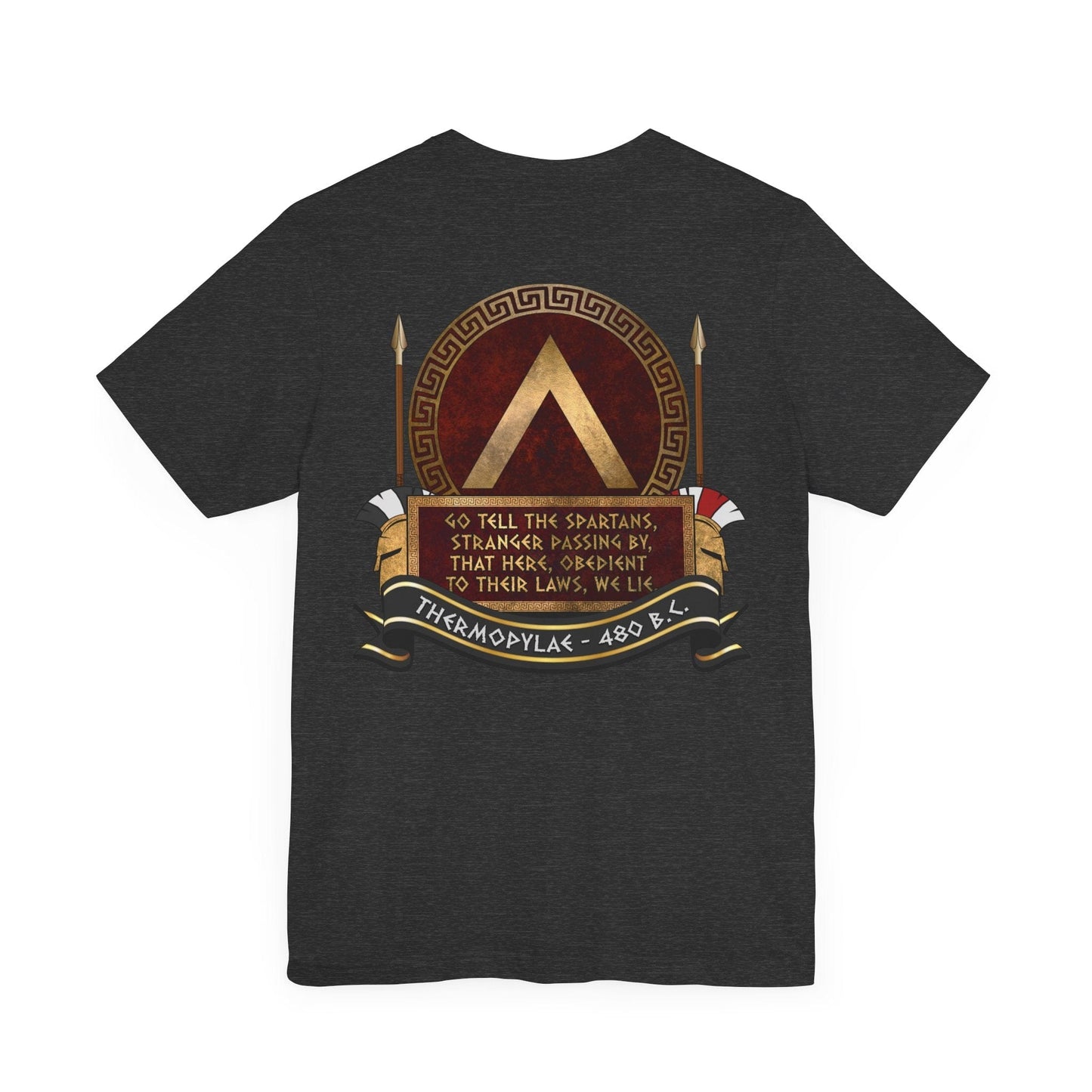 Sparta Thermopylae Epitaph - Double Sided T-Shirt