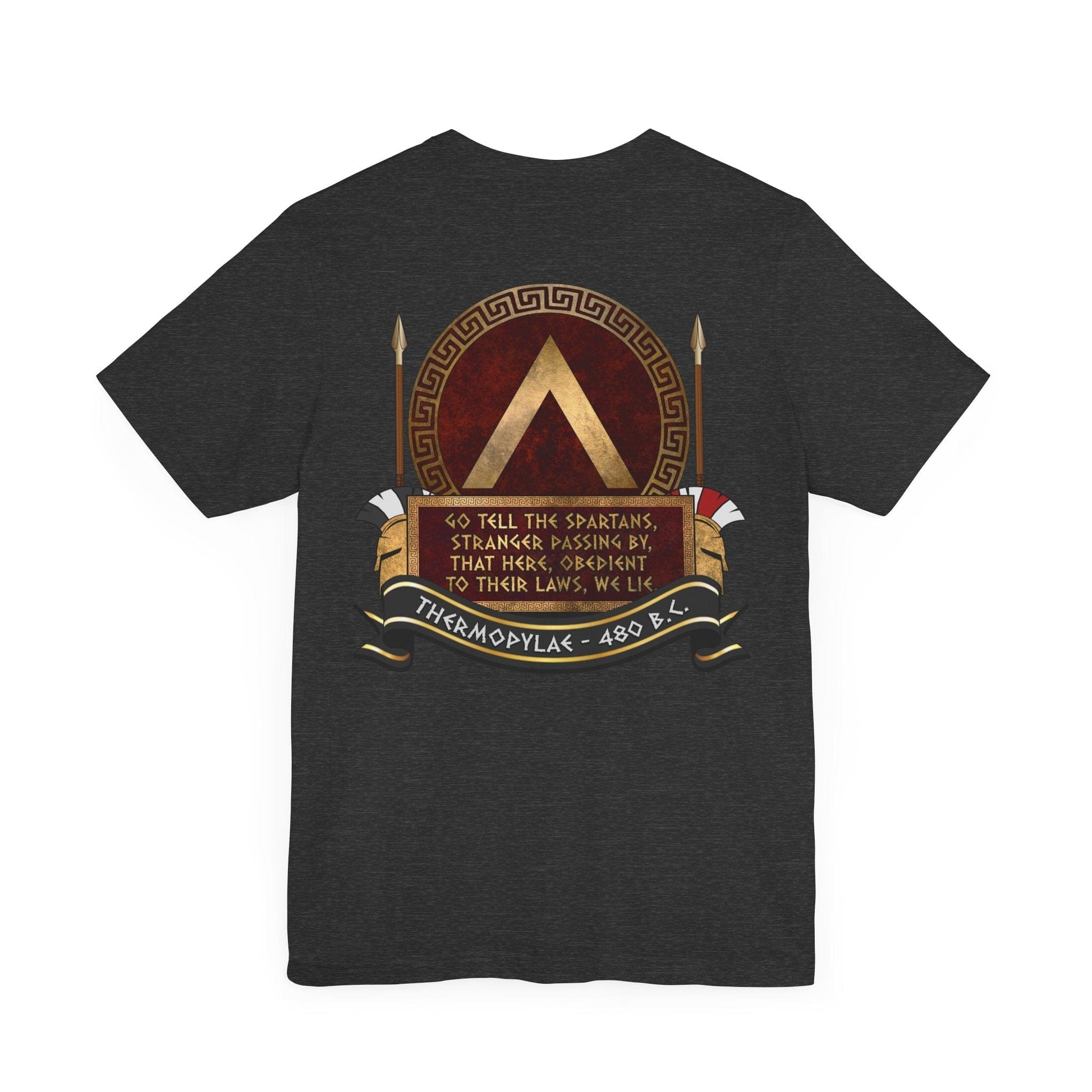 Sparta Thermopylae Epitaph - Double Sided T-Shirt