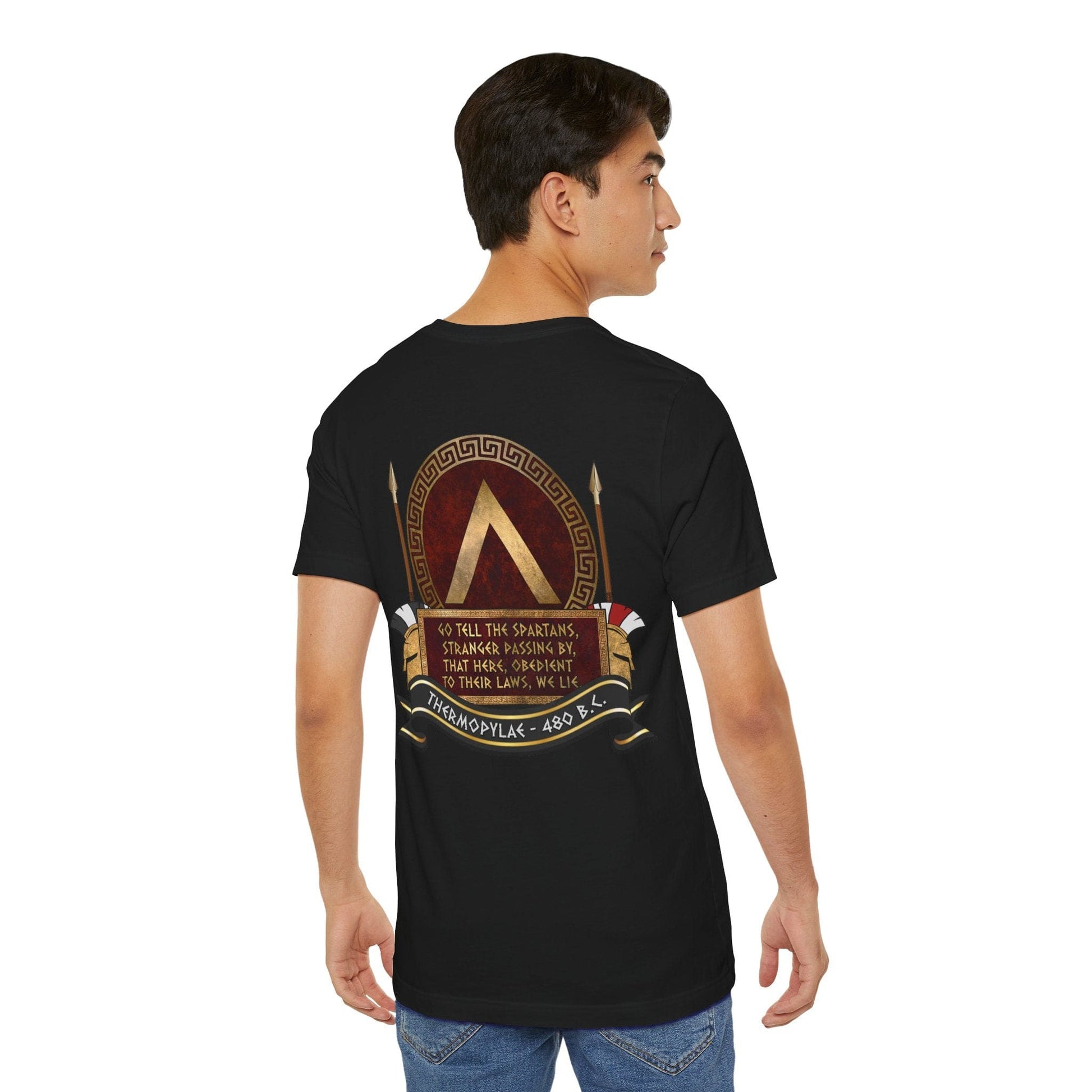 Sparta Thermopylae Epitaph - Double Sided T-Shirt
