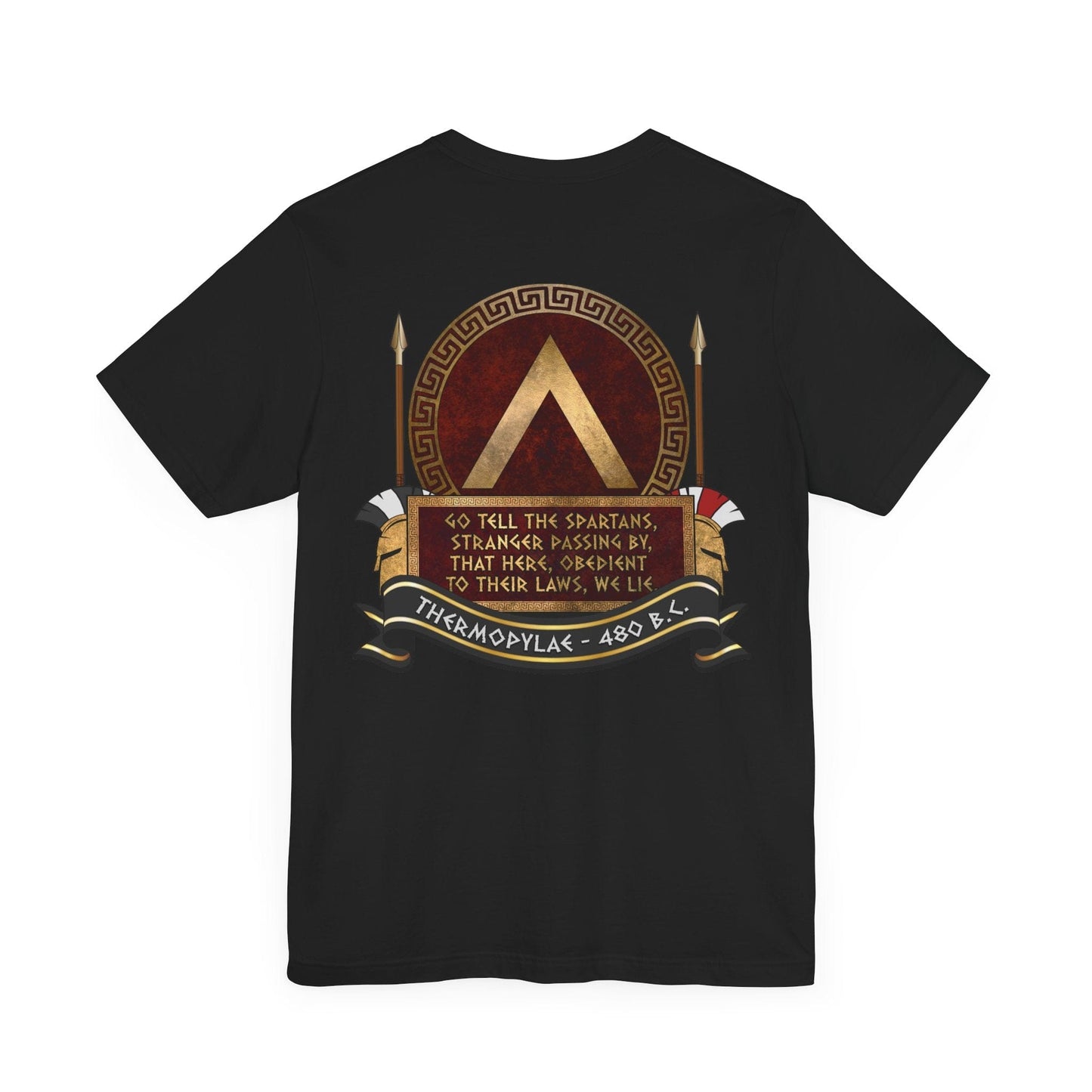 Sparta Thermopylae Epitaph - Double Sided T-Shirt