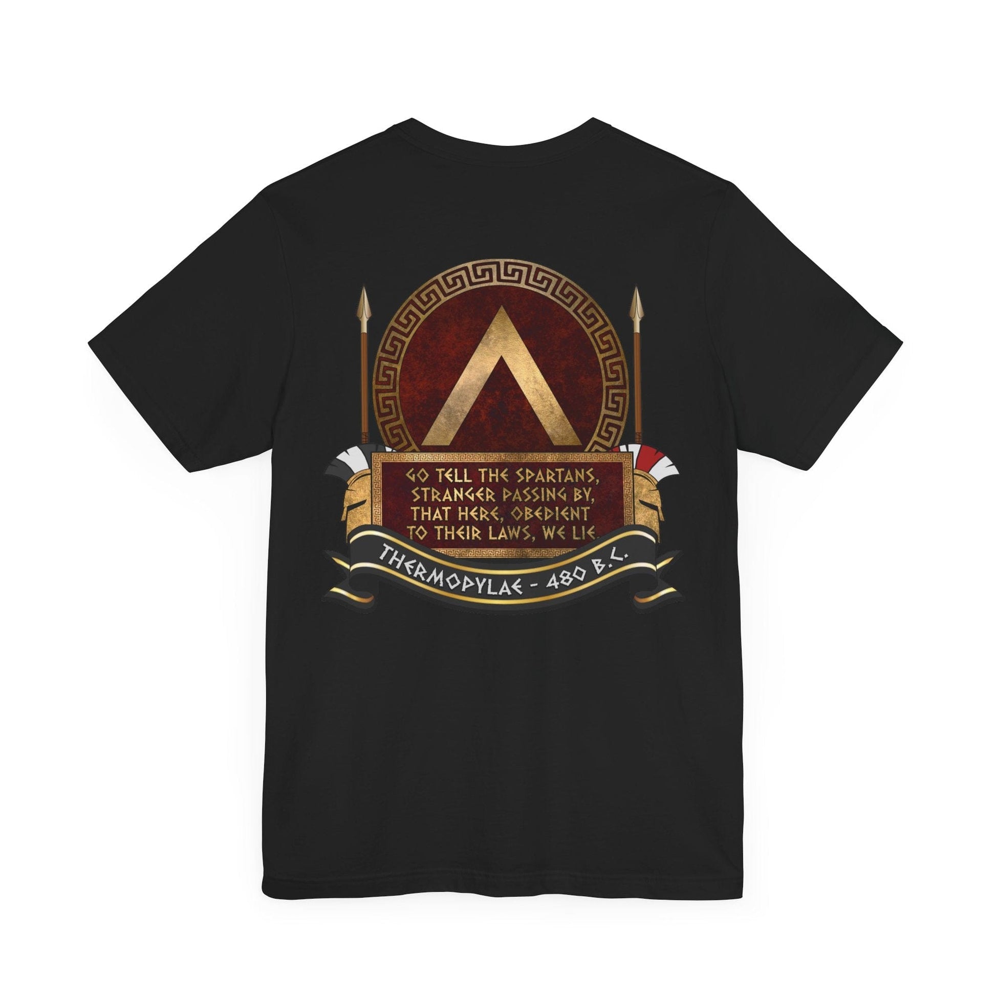 Sparta Thermopylae Epitaph - Double Sided T-Shirt