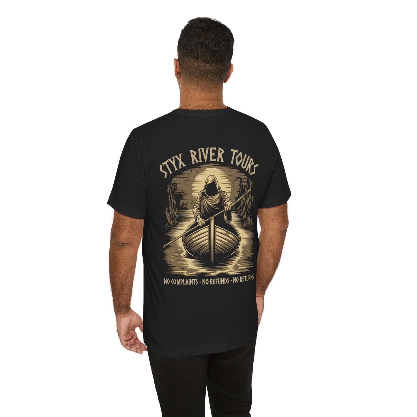 Styx River Tours - Funny Greek Mythology Double Sided T-Shirt