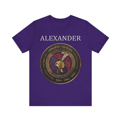 Team Purple / S Alexander the Great Famous Battles T-Shirt