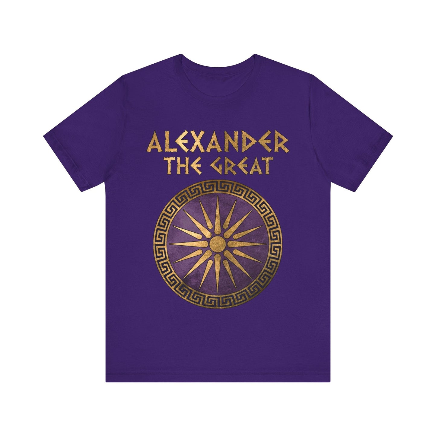 Team Purple / S Alexander the Great Makedon Shield T-Shirt