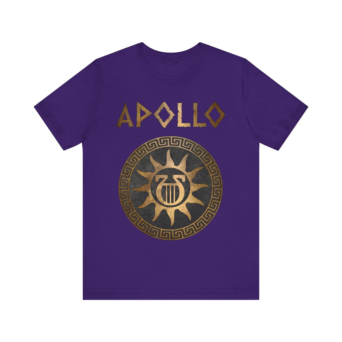 Team Purple / S Apollo Ancient Greek God Lyre Symbol T-Shirt