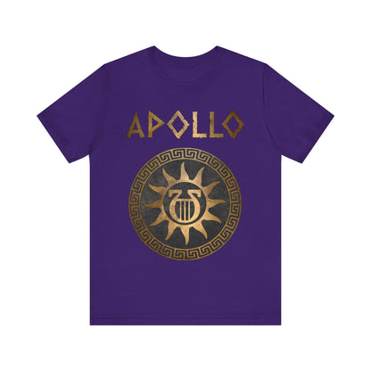 Team Purple / S Apollo Ancient Greek God Lyre Symbol T-Shirt