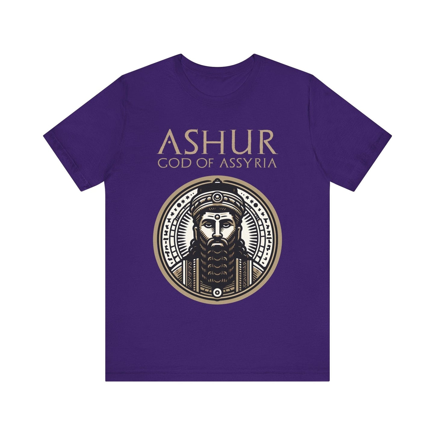 Team Purple / S Ashur God of Assyria - Ancient Assyrian Mythology T-shirt