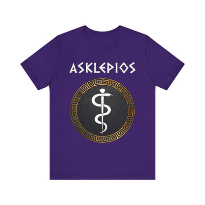 Team Purple / S Asklepios Ancient Greek God of Health and Medicine T-shirt