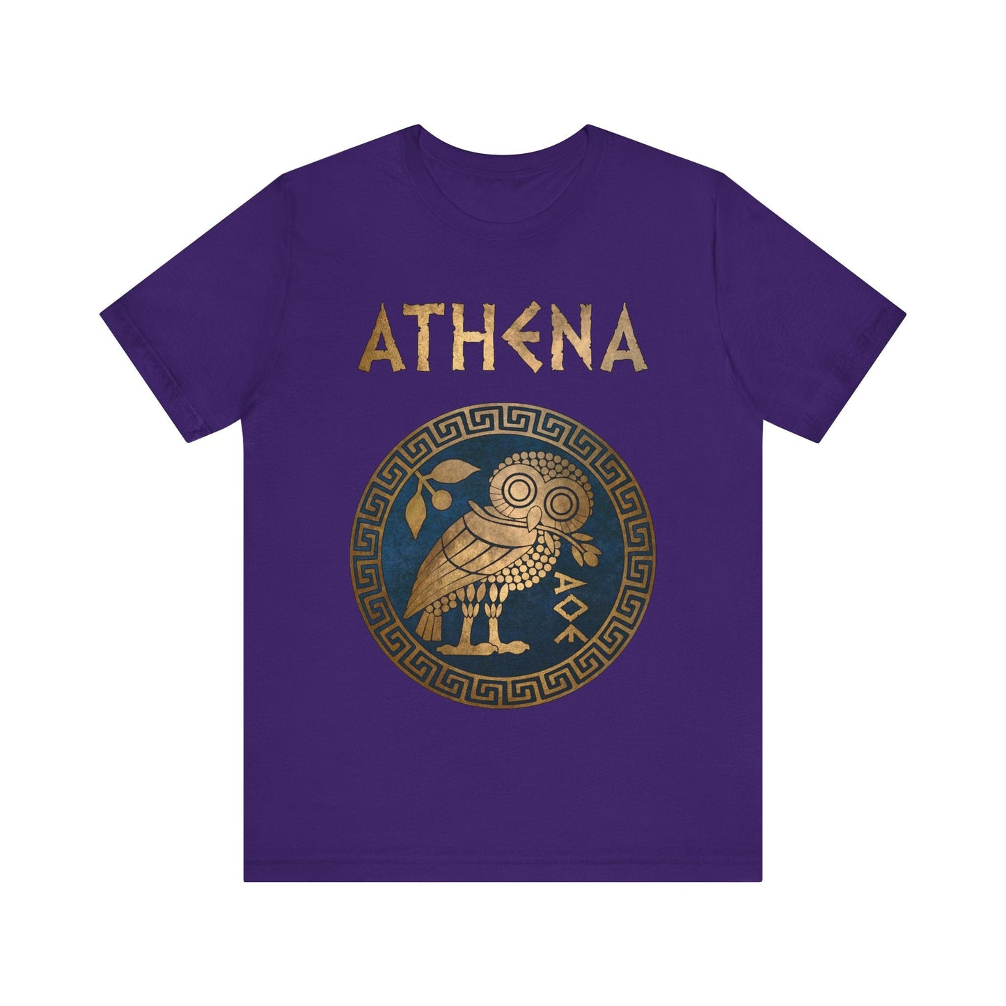 Team Purple / S Athena Greek Goddess Symbol T-Shirt